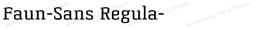 Faun-Sans Regula字体转换